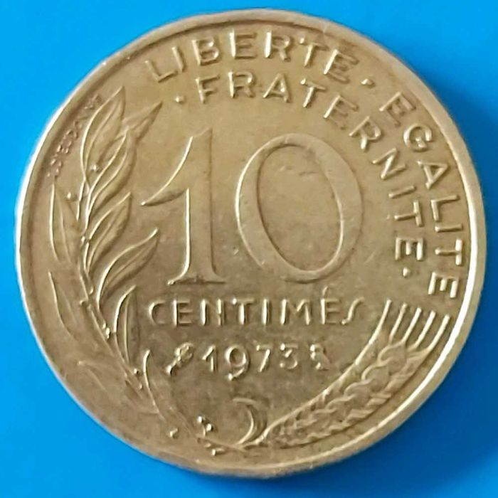 10 Cêntimos de 1973, França