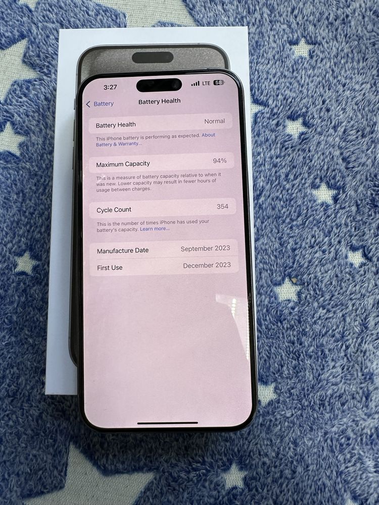 Продам Iphone 15 pro max Natural/512GB
