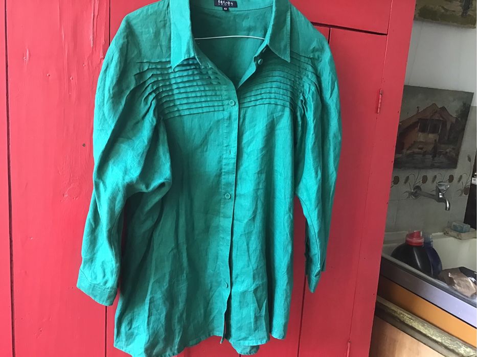 Camisa 100% linho Escada Sport 42. Portes Ctt incluídos no preço.