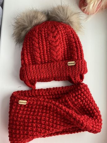 Зимова шапка,зимняя шапка вязанная