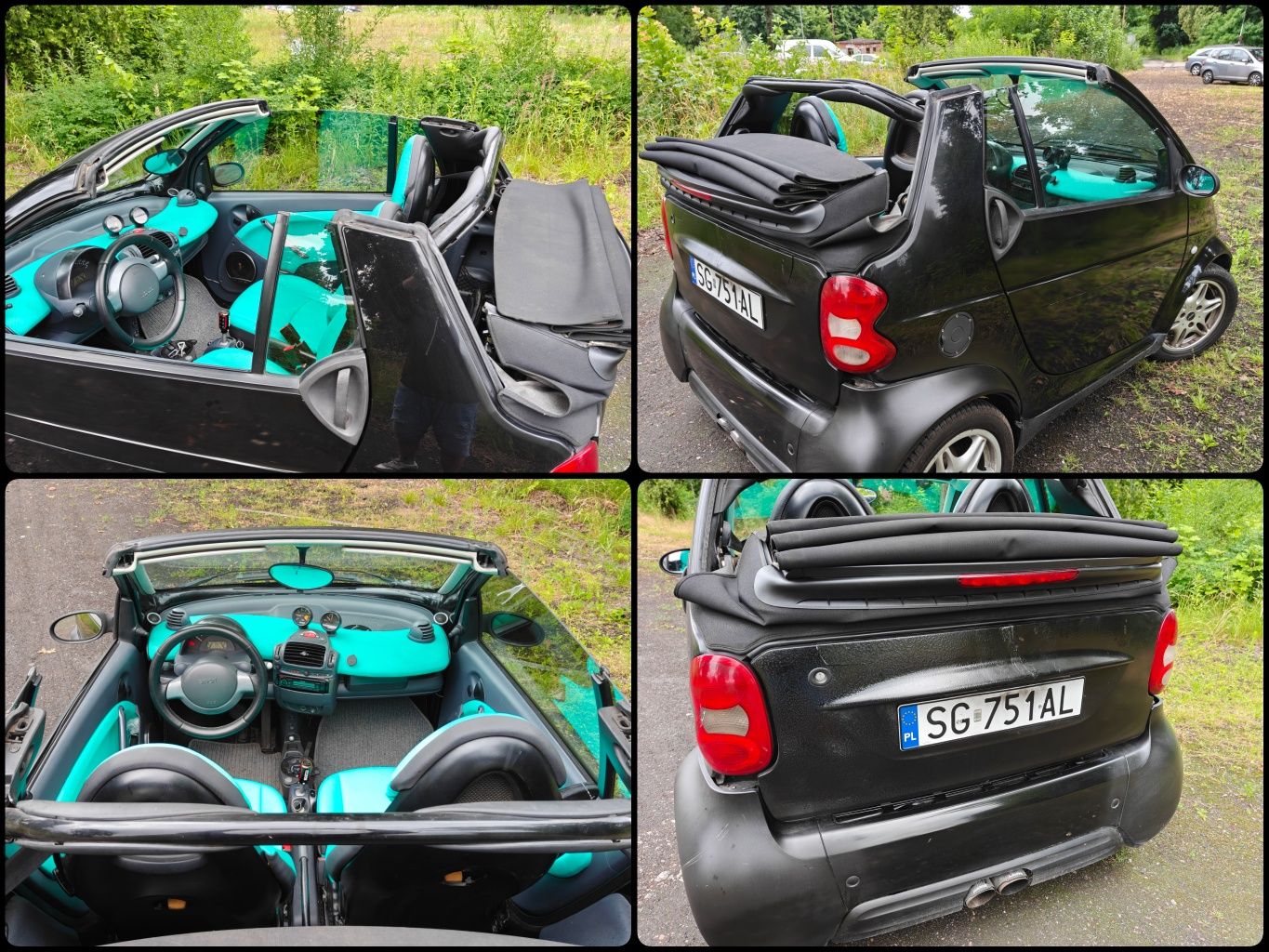 Smart Cabrio Klima NOWE Wnętrze