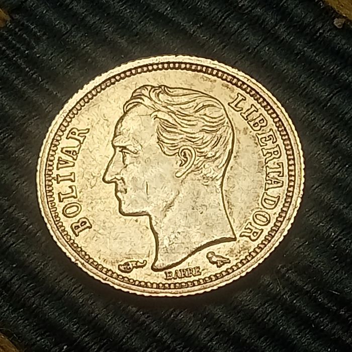 moeda venezuela prata 1960
