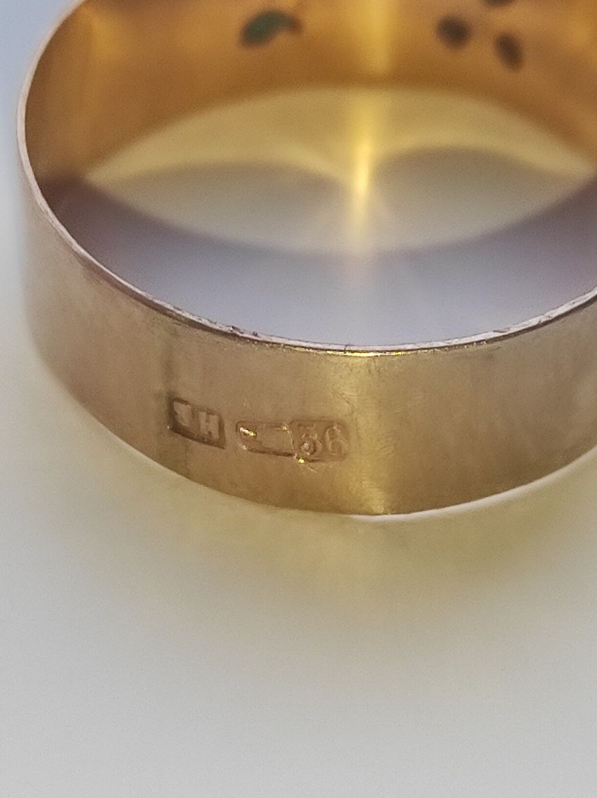 Антикварное золотое кольцо 56 проба
