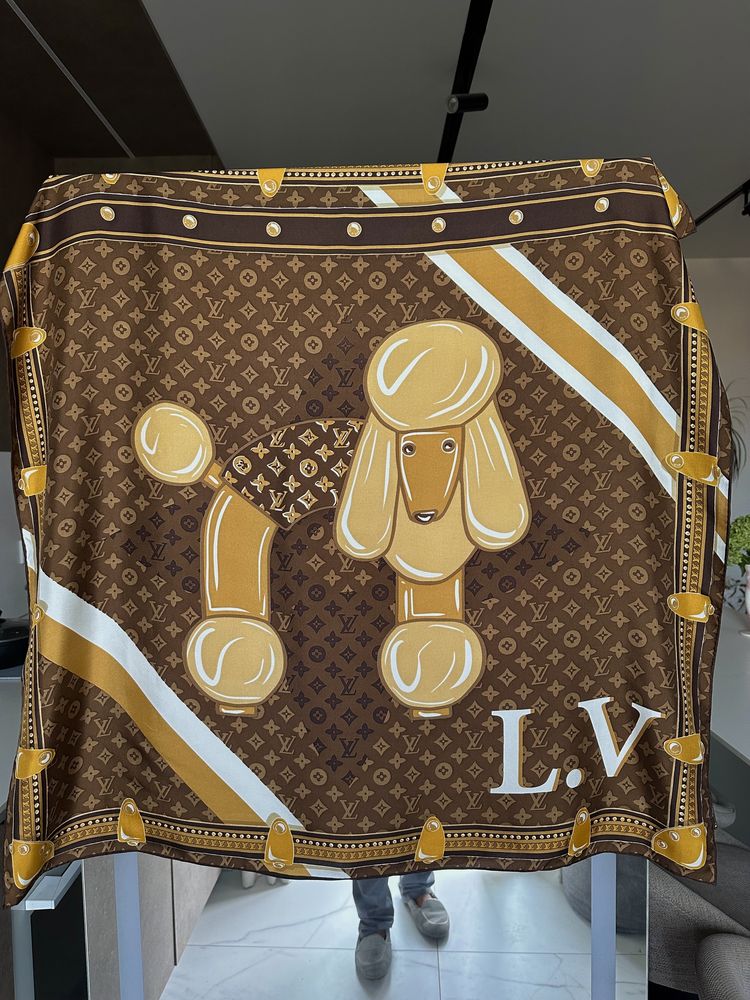 Лімітована шовкова хустка Louis Vuitton, оригінал