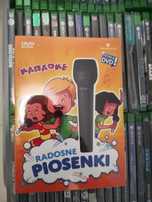 Karaoke radosne piosenki plus mikrofon nowa folia pc
