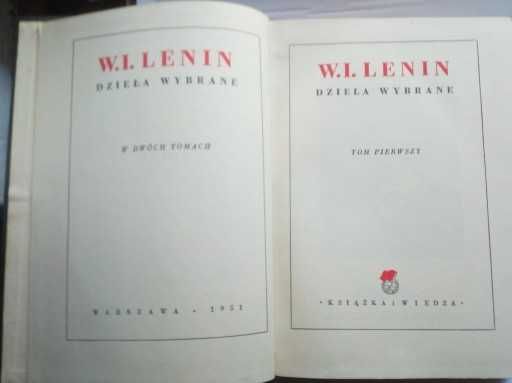 W.I.Lenin  Dzieła wybrane .