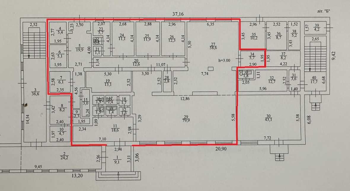 Аренда фасадного помещения 283м²