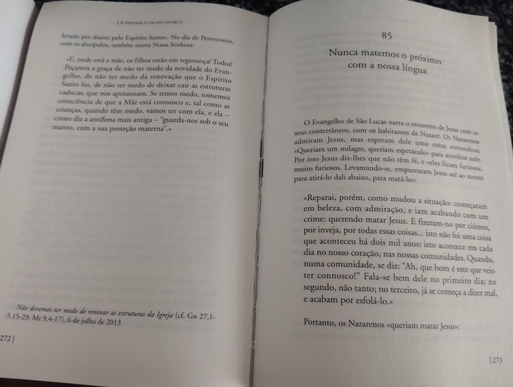 Livro" A Verdade é um Encontro" Papa Francisco Usado