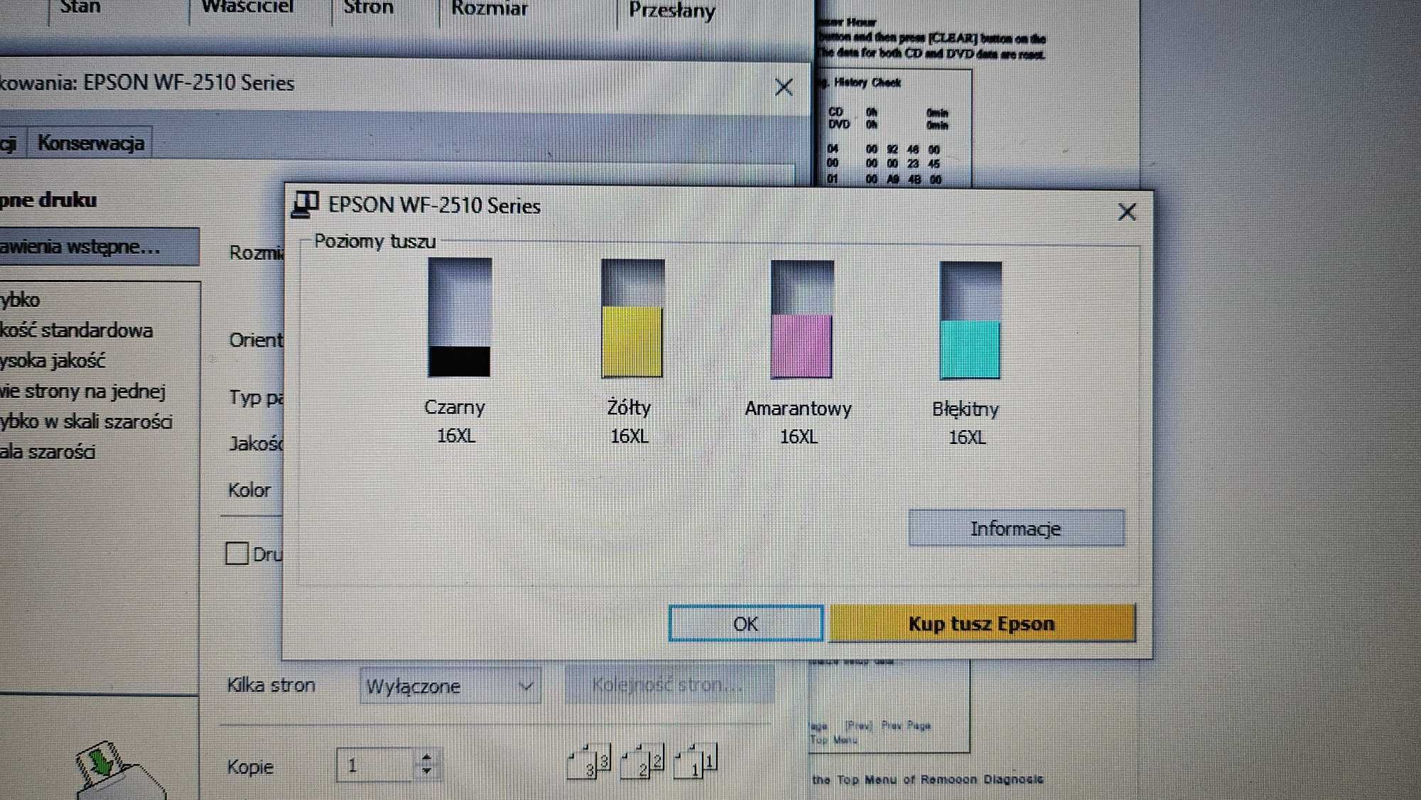 Drukarka Epson WF-2510 Wi-Fi