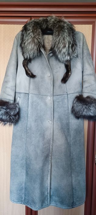 Пальто дублёнка длинная