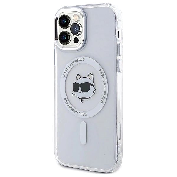 Etui Karl Lagerfeld IML Metal Choupette Head MagSafe na iPhone 12 - bi