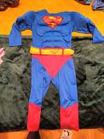 Strój kostium przebranie na bal karnawałowy  104 Superman mięśnie H&m
