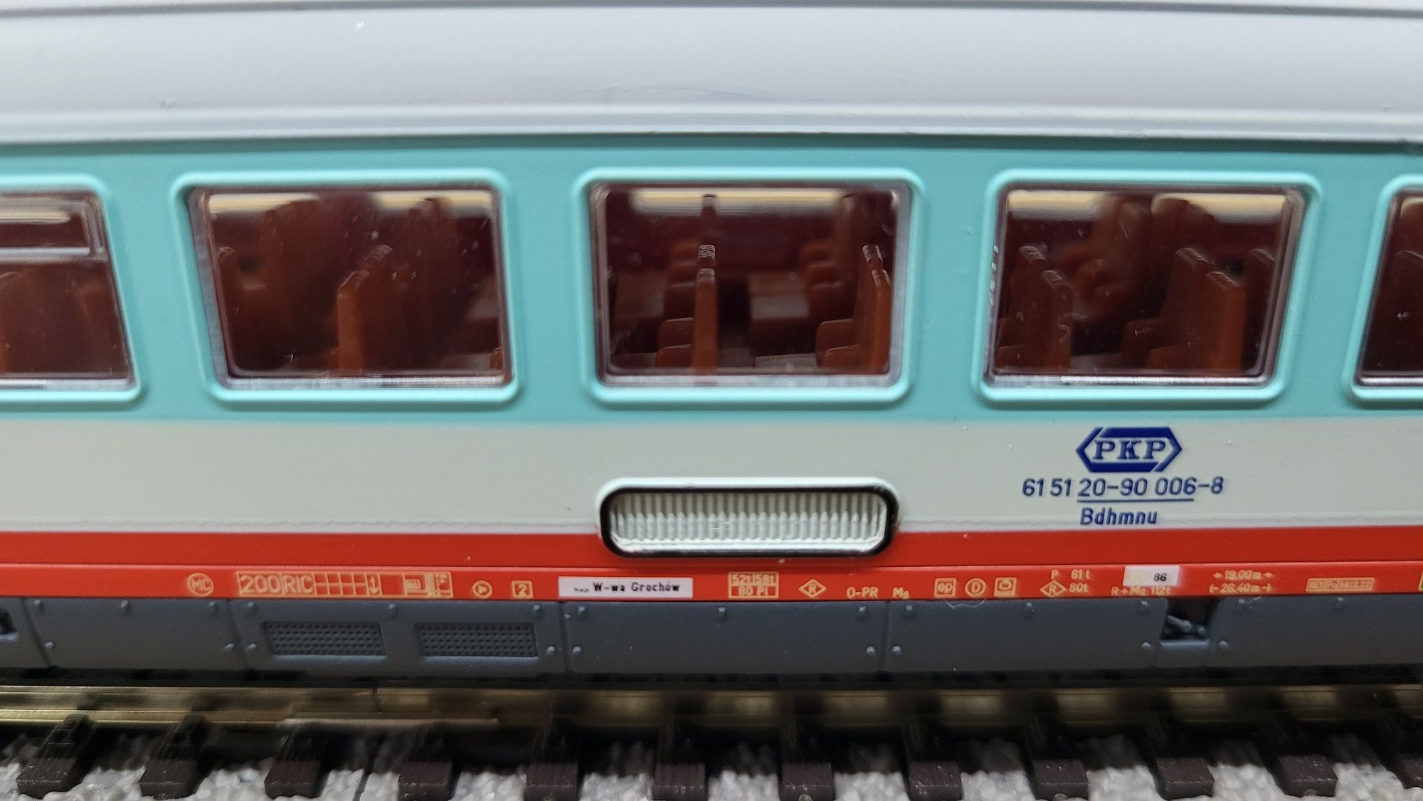 Piko wagon os 2kl PKP ic "tęczówka" H0 ep V 2005 r PIĘKNY unikat nr 2