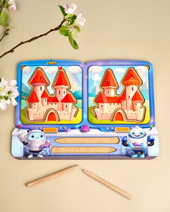 Dwupółkulowe tablice-labirynty „Dwie ręce”