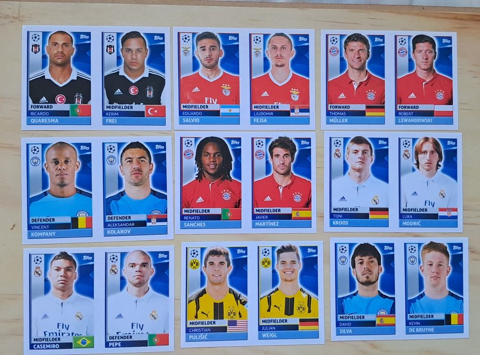 Lote de cromos Futebol da Panini