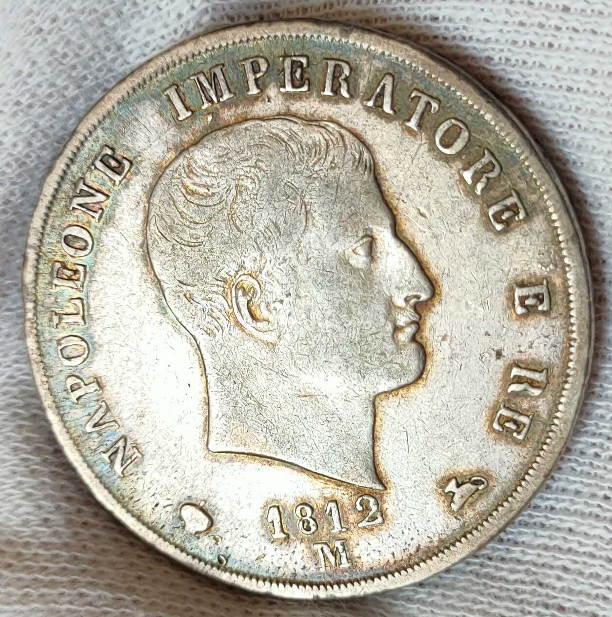 Napoleon I 5 Lire Włochy 1812 M