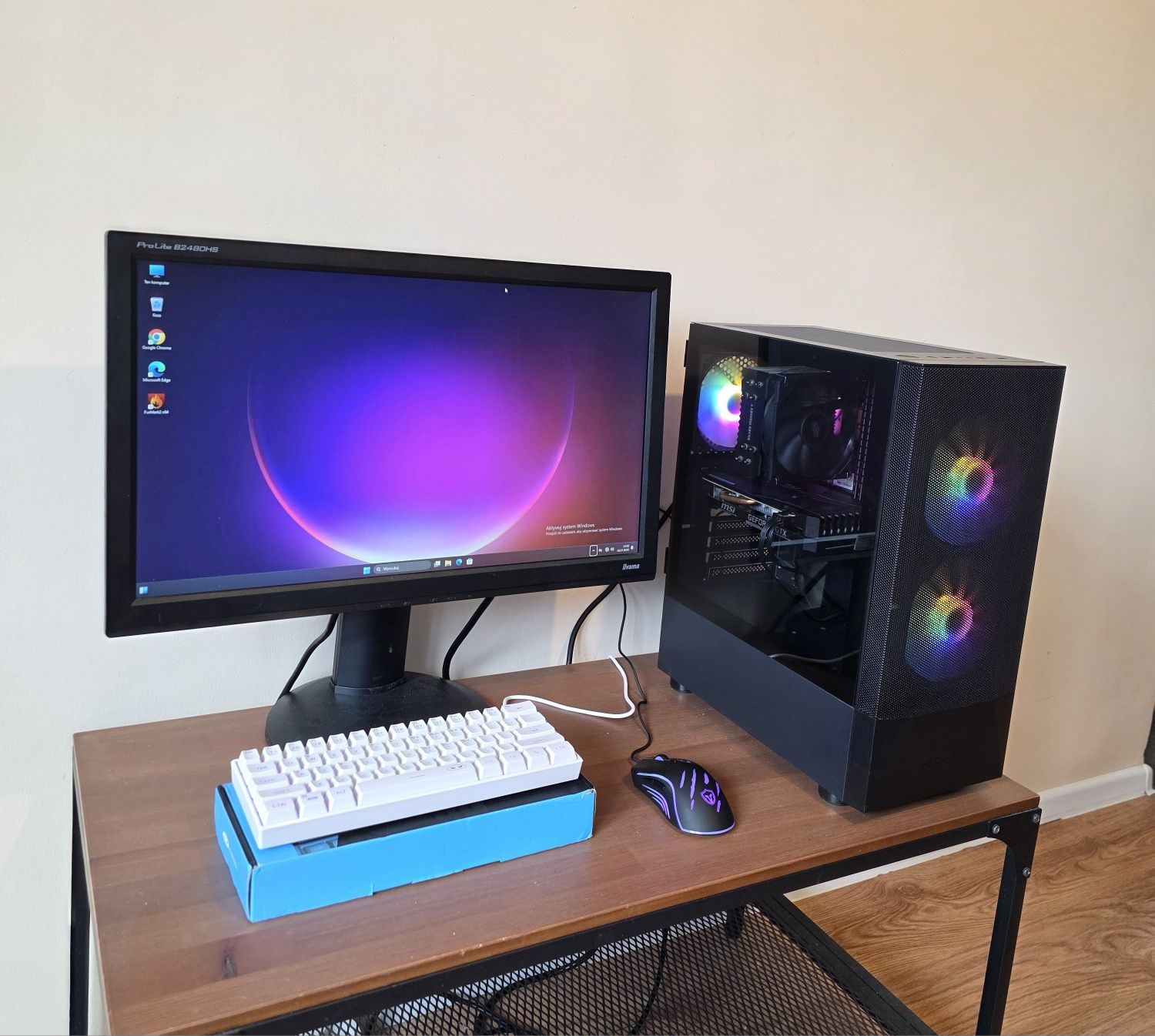 Caly zestaw,gtx 1660Ti,i3-10100f, m2 512gb,ddr4 32gb