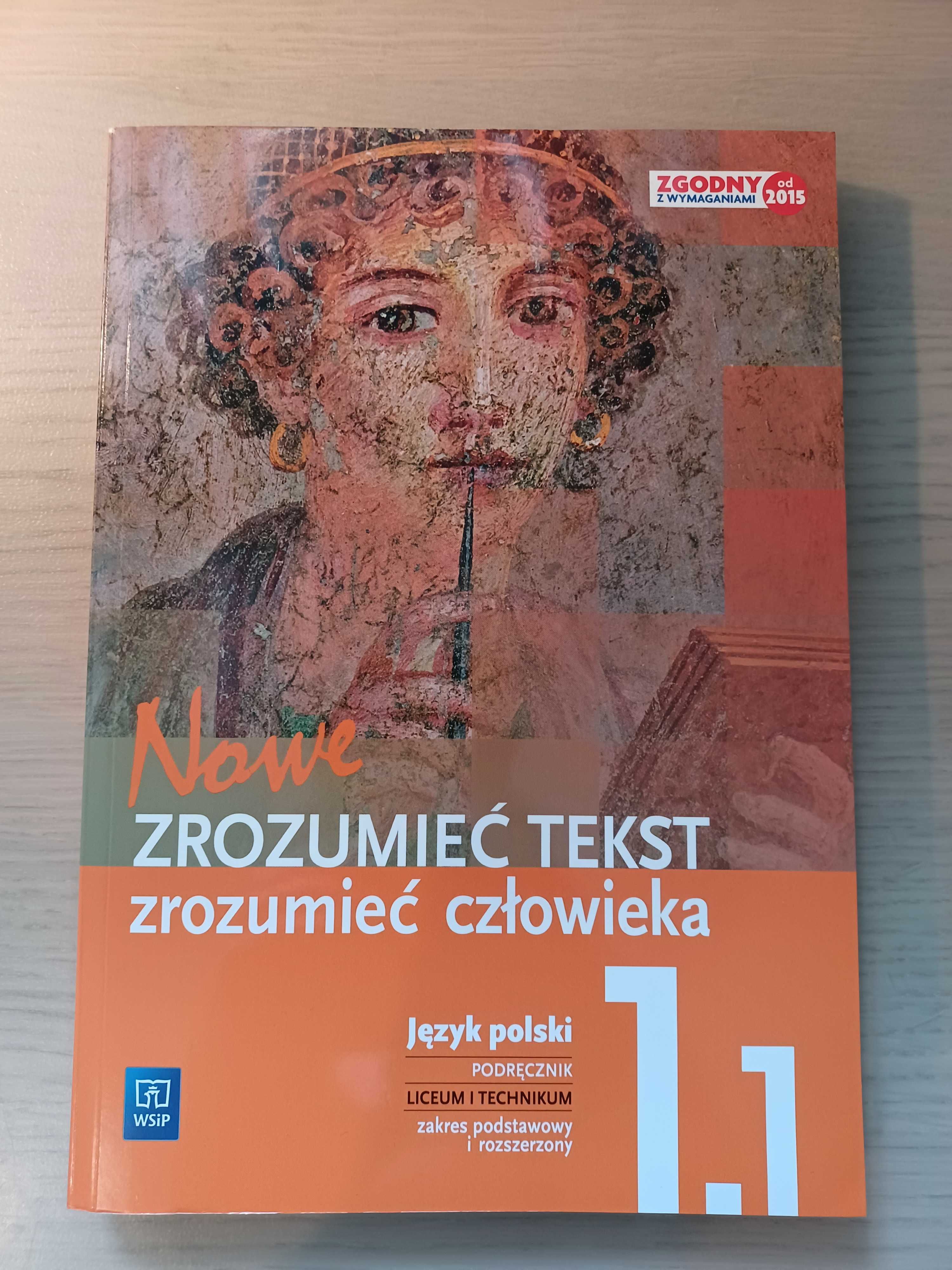 "Zrozumieć tekst Zrozumieć człowieka 1.1" WSiP Podręcznik, jak nowy