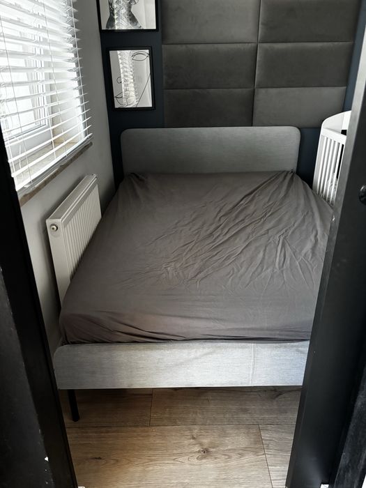 Łóżko Ikea Slattum 140x200 + materac