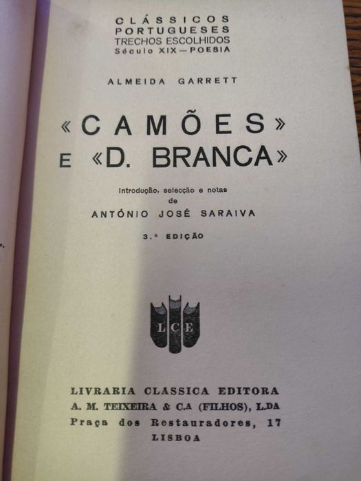 4 Livros Antigos Clássicos Portugueses Trechos escolhidos