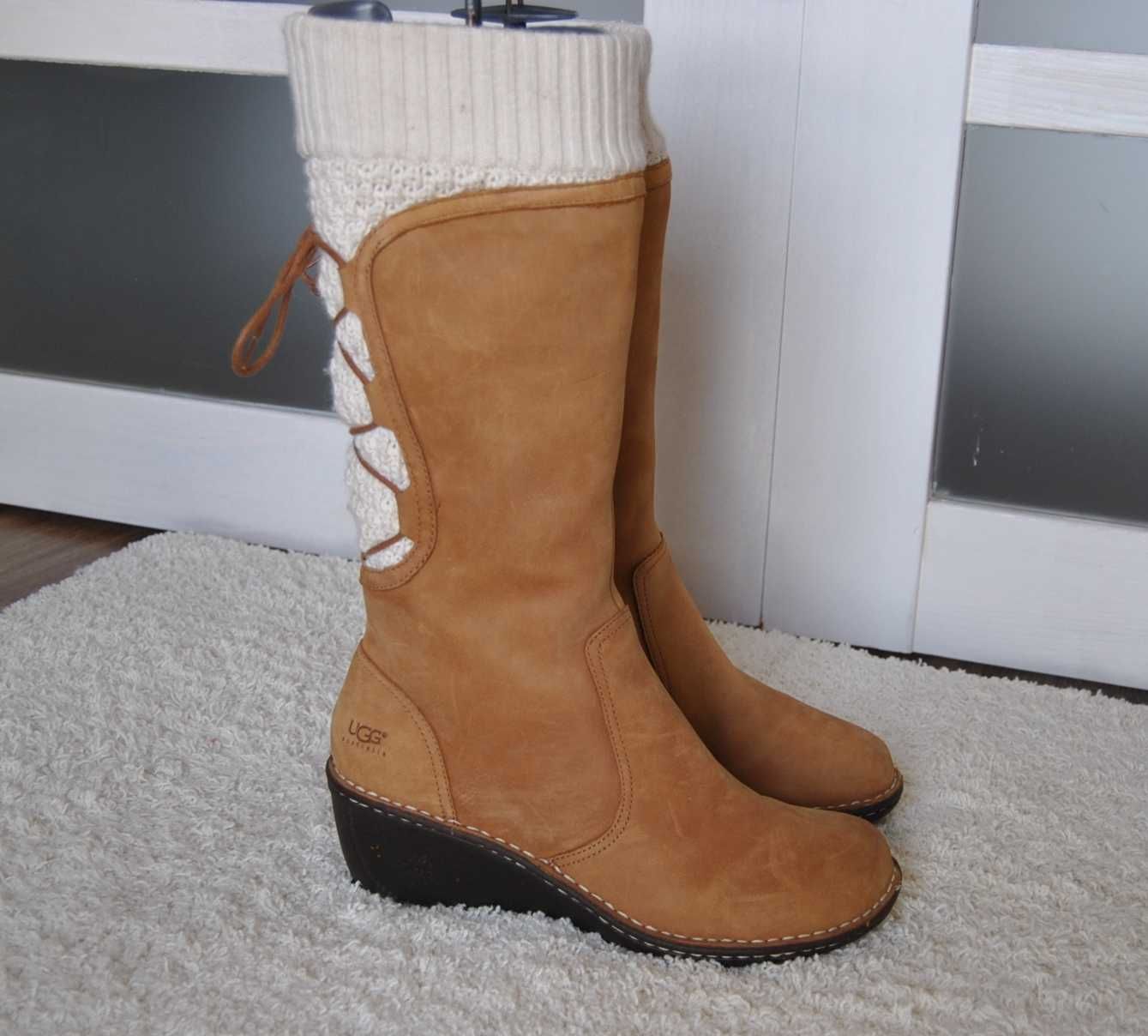 Ugg шкіряні зимові чоботи 27,5 см. / зимние кожаные сапоги