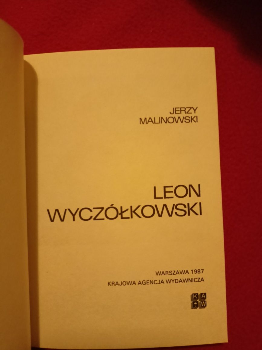 Jerzy Malinowski Leon Wyczółkowski  1987 stara książka PRL vintage