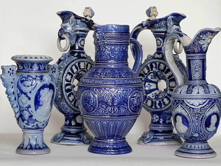 Ваза Антикваріат Німеччина Вестервальд 19-те сторіччя 3 предмети