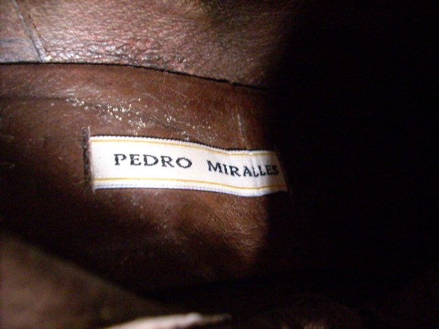 Botas pele e originais Pedro Miralles cor preto tamanho 38