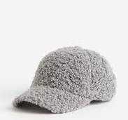 H&M czapka z daszkiem z miękkiego misia M/L Nowa