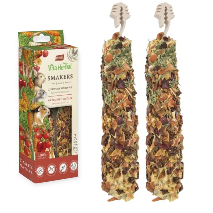 Vita Herbal Smakers czerwone warzywa dla gryzoni i królika 90g