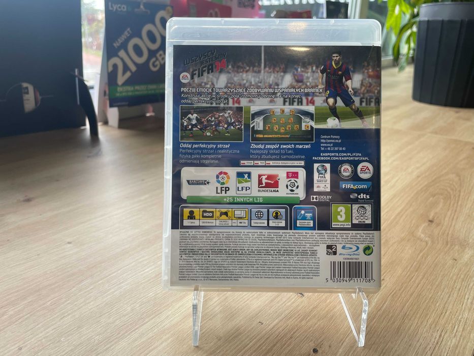 Płyta CD z grą FIFA 14 na PS3
