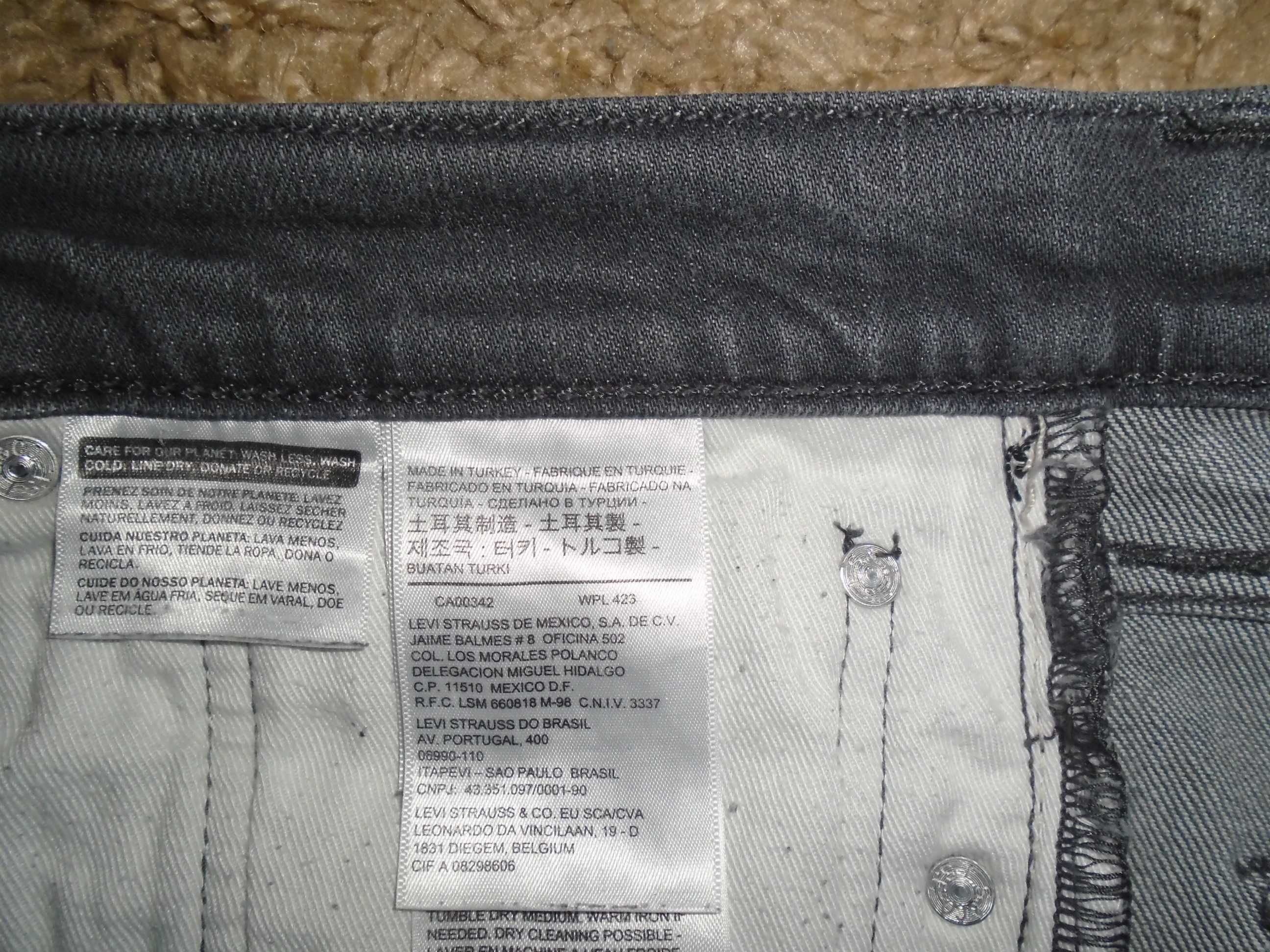 Джинсы Levis 511 USA W36 L32-30