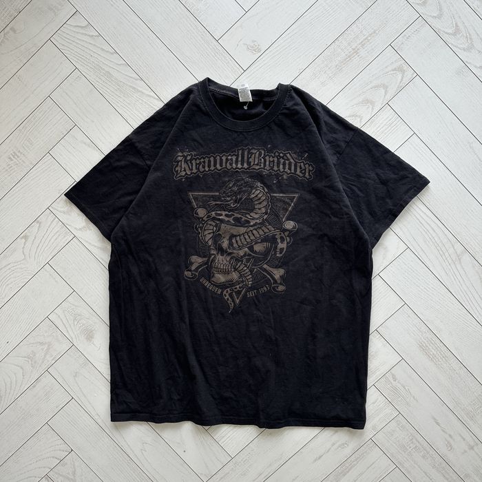 Czarna koszulka KrawallBrüder hard rock metal merch unisex XL t-shirt