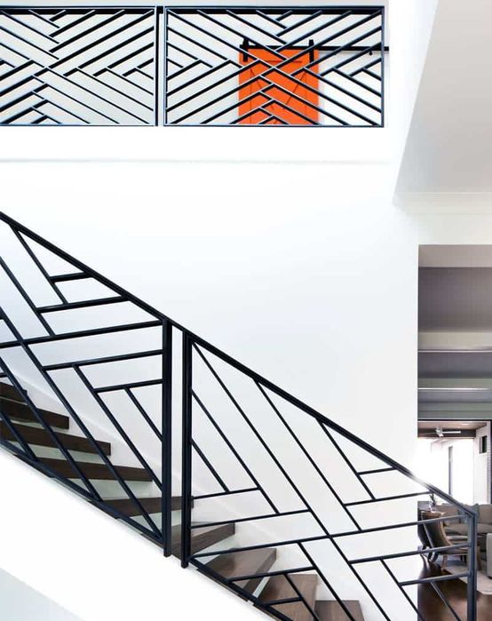 Лестничные перила конструкционные