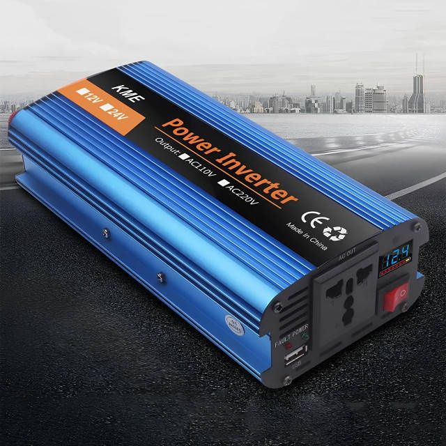 2600W номінал. Перетворювач напруги KME 2600. Автомобільний інвертор н