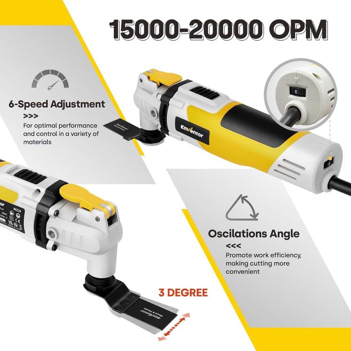 ENVENTOR Multitools Narzędzie oscylacyjne 280W