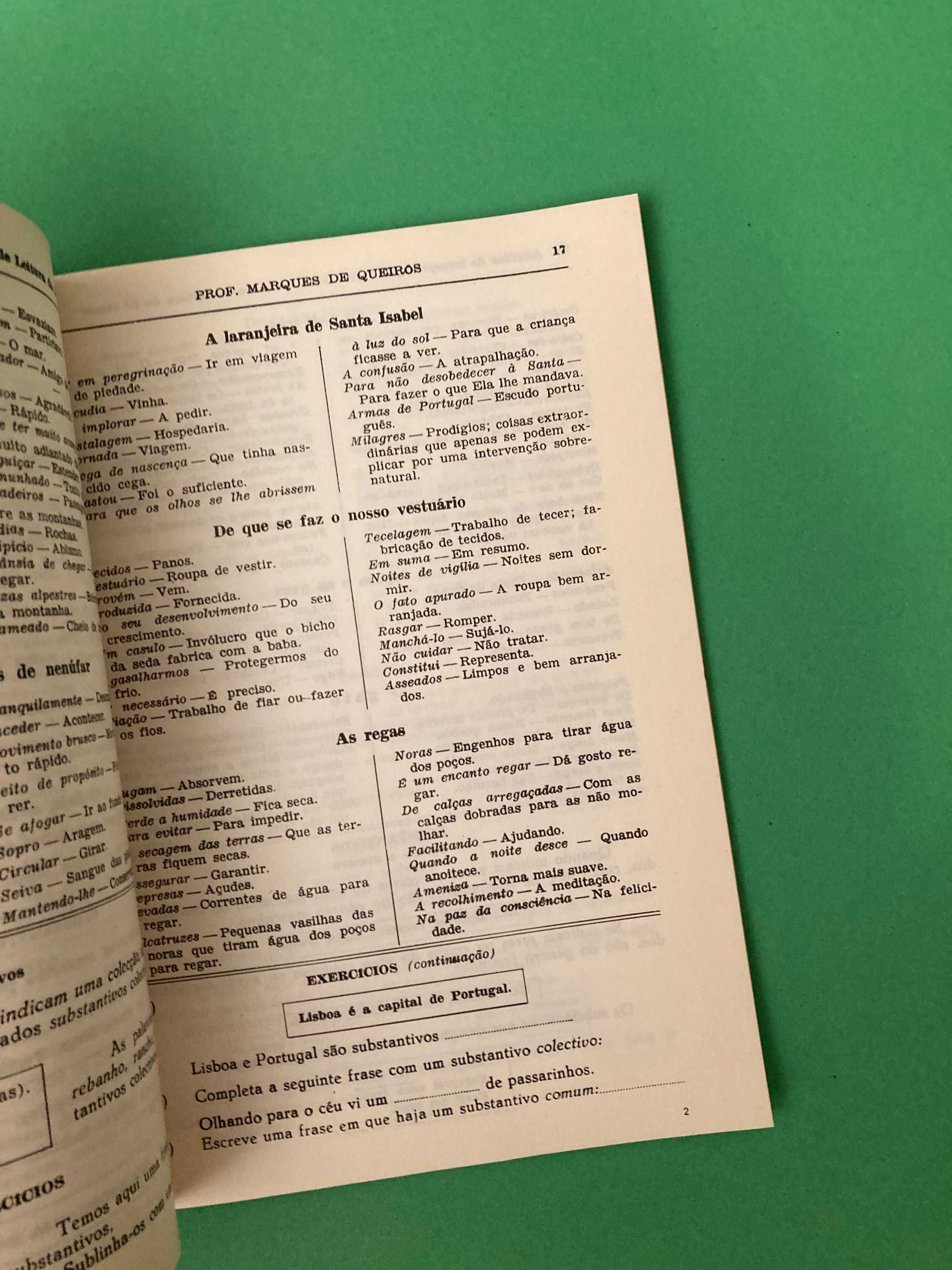 Livro Auxiliar de Interpretação e Gramática da 3ª Classe Anos 50/60