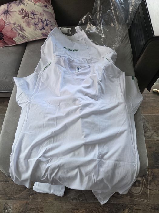 Spodnie robocze xl ogrodniczki koszulka