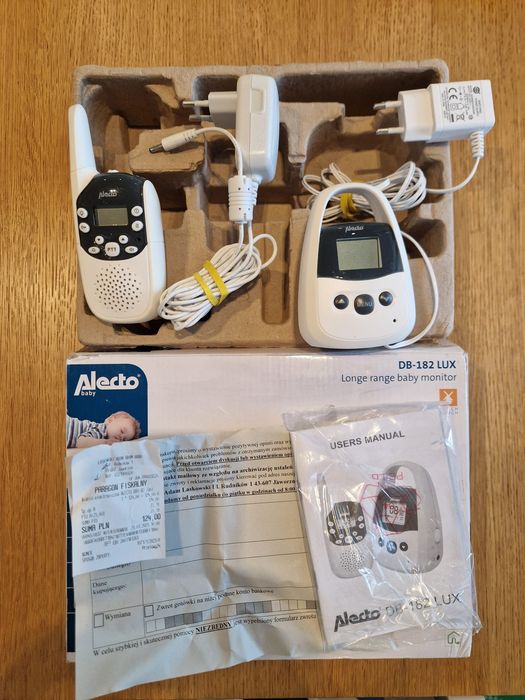 Niania elektroniczna PMR 446 ALECTO DB-182 LUX o dużym zasięgu do 3km