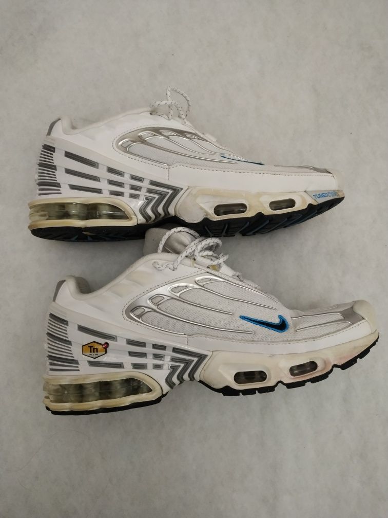 Nike Air Max Plus 3, sneakers, damskie, Tuner Air, 39, białe,