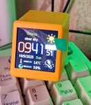 Часы, погода, температура, влажность, время, фоторамка Wifi - Usb