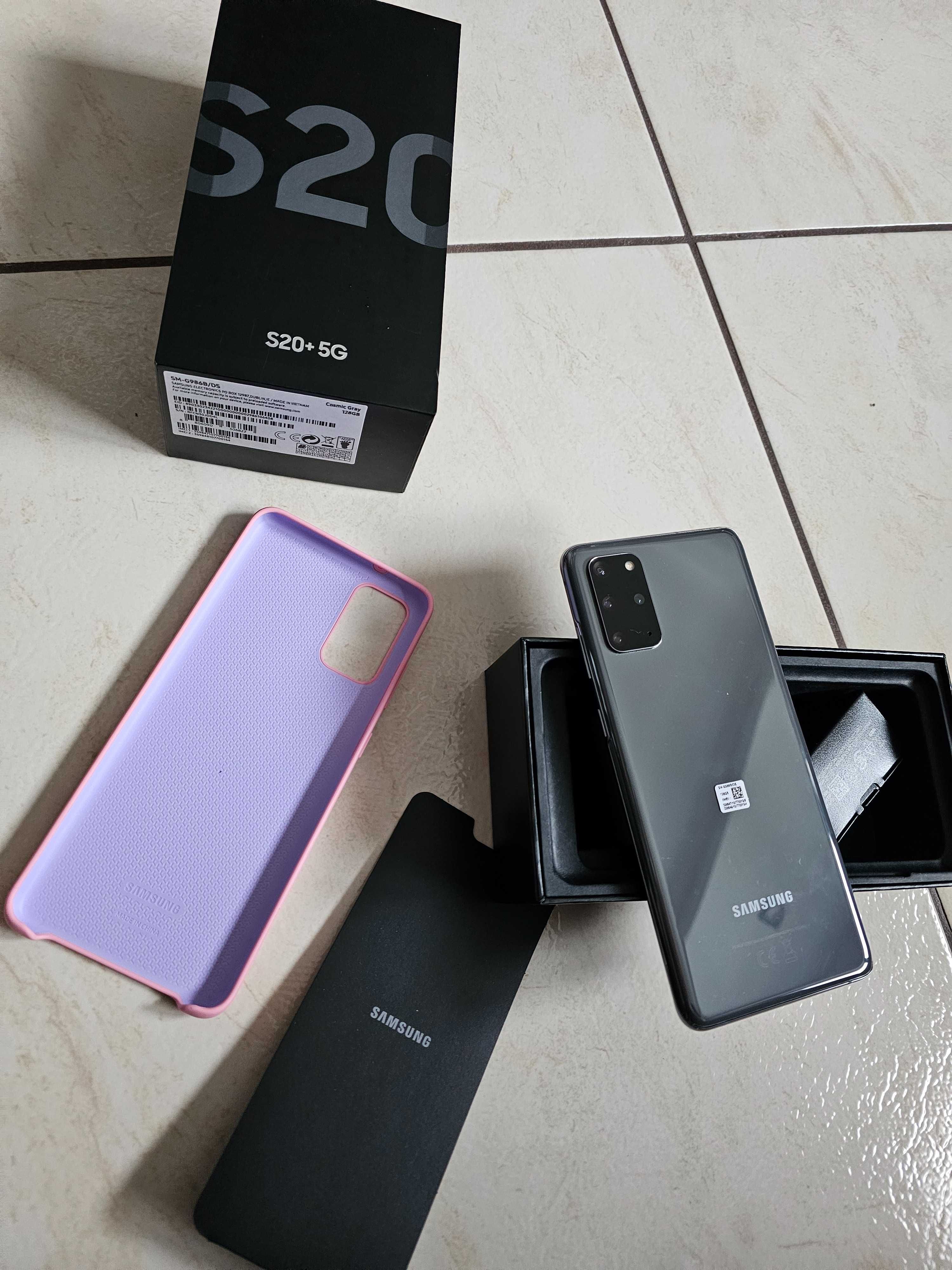 Samsung S20+ 5G  128GB ,czarny,  stan idealny