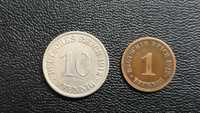 Niemcy - Cesarstwo zestaw 1-10pfennig1912rok.G.A.Stan!