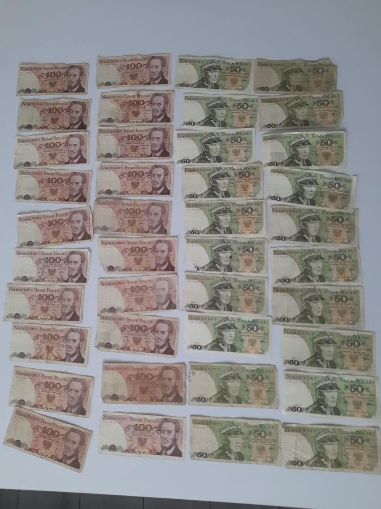 Banknoty z PRL Kolekcja banknotów 40sztuk