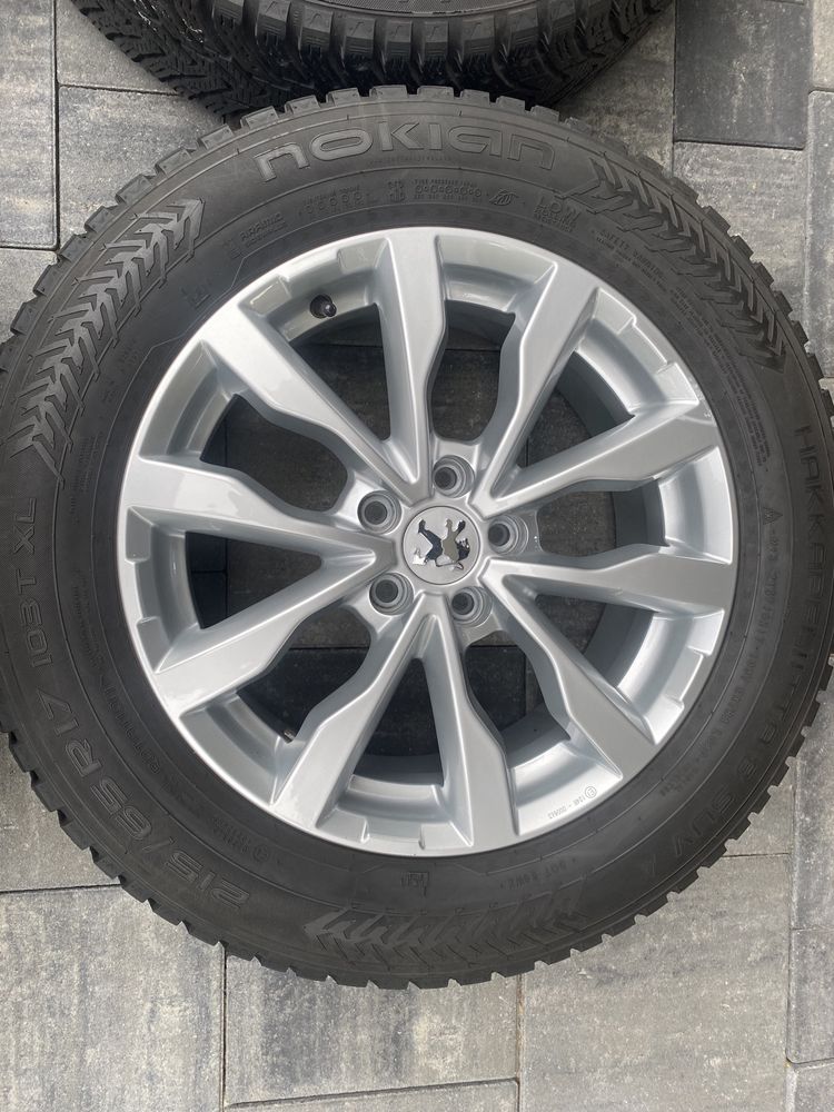 Koła zimowe felgi aluminiowe 17 cali 5x108 Peugeot Nokian 215/65/17