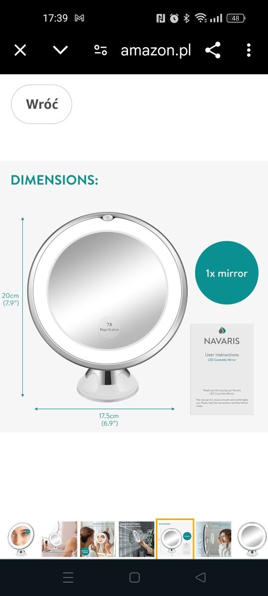 Navaris oświetlenie powiększające LED - Zoom 7X