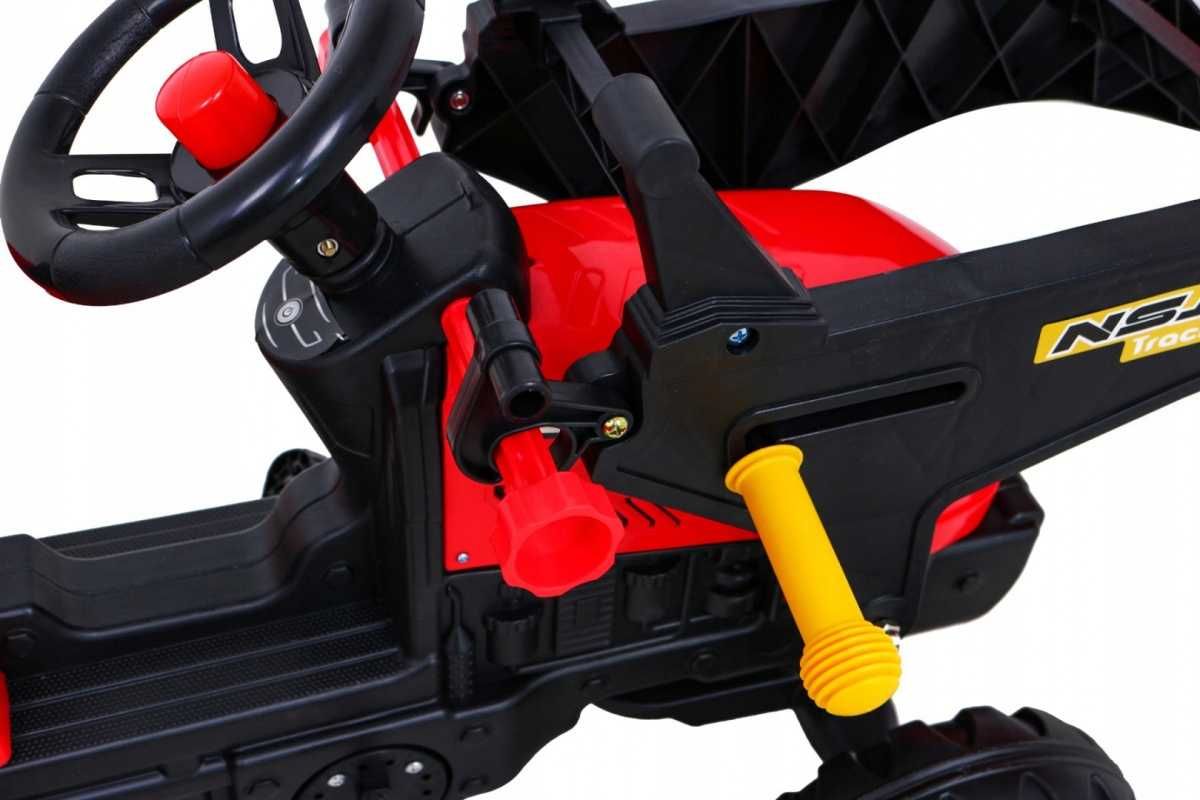 Gokart Traktor Koparka z Przyczepką + Akcesoria łyżka z obu stron