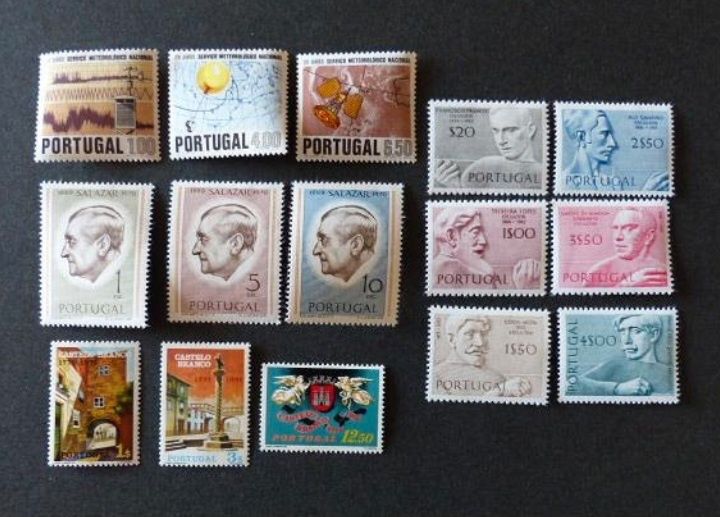 Selos de Portugal - 1971, novos, incluindo Salazar