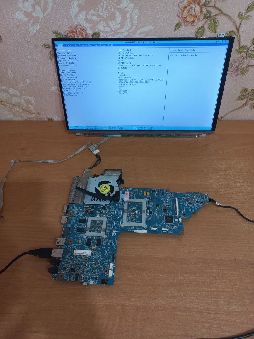 HP envy dv6 7252 Разборка