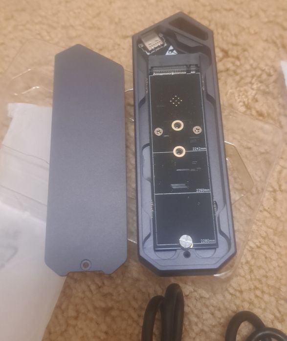 зовнішній карман для SSD M2 NVME UnionSine Gen2 10Gbps USB 3.2 Type C